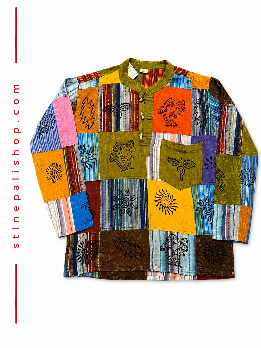 PATH WORK LONG SLEEVE KURTHA STONE WASH