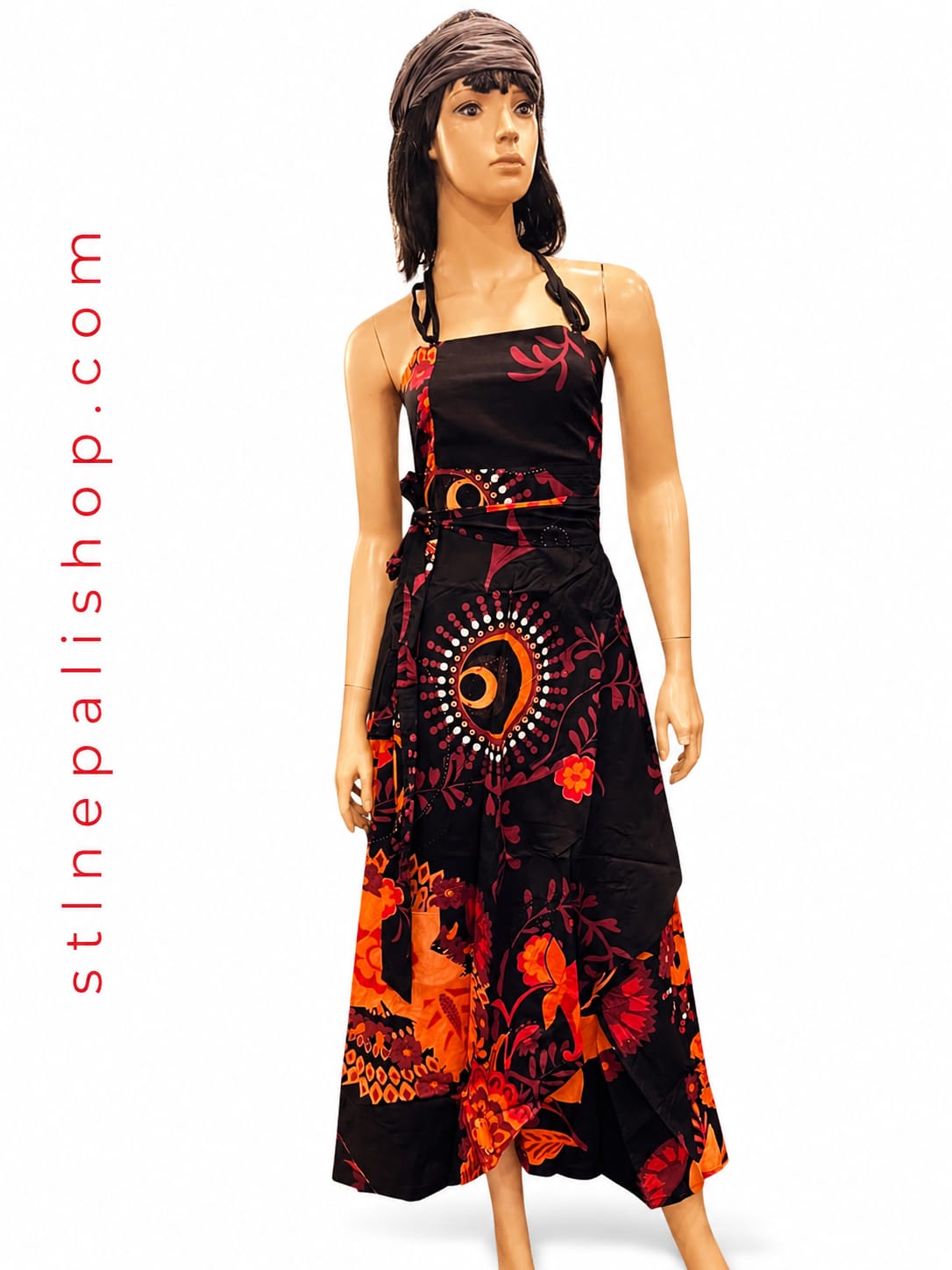 FLOWER WRAP DRESS
