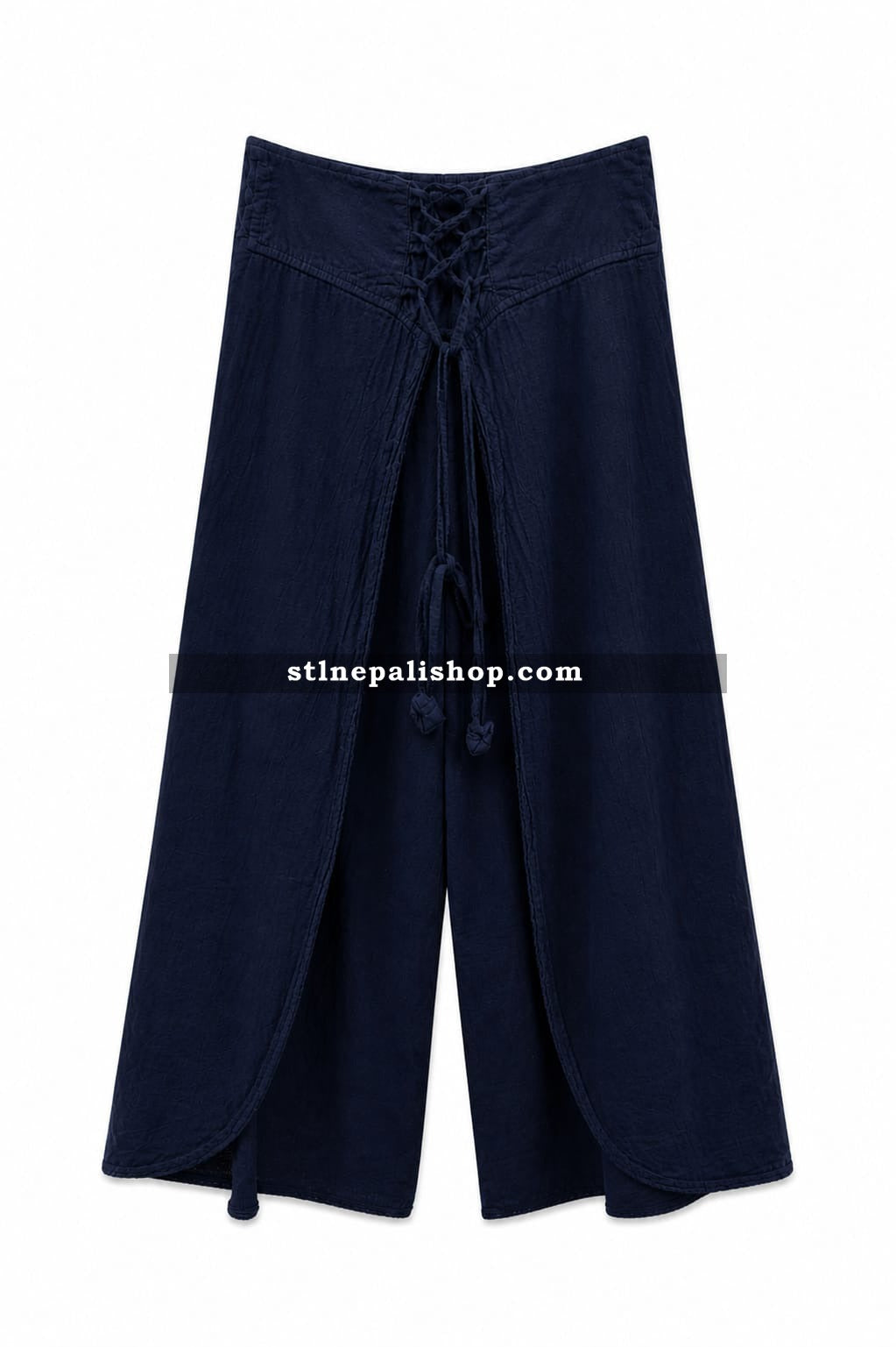Navy Wide Leg Pants