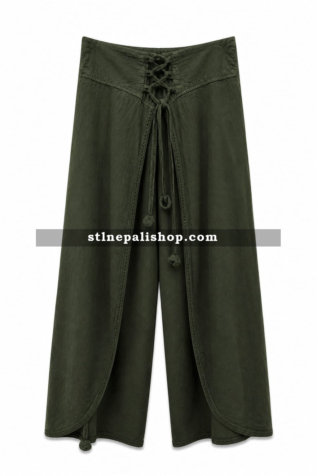 Olive Wide Leg Pants