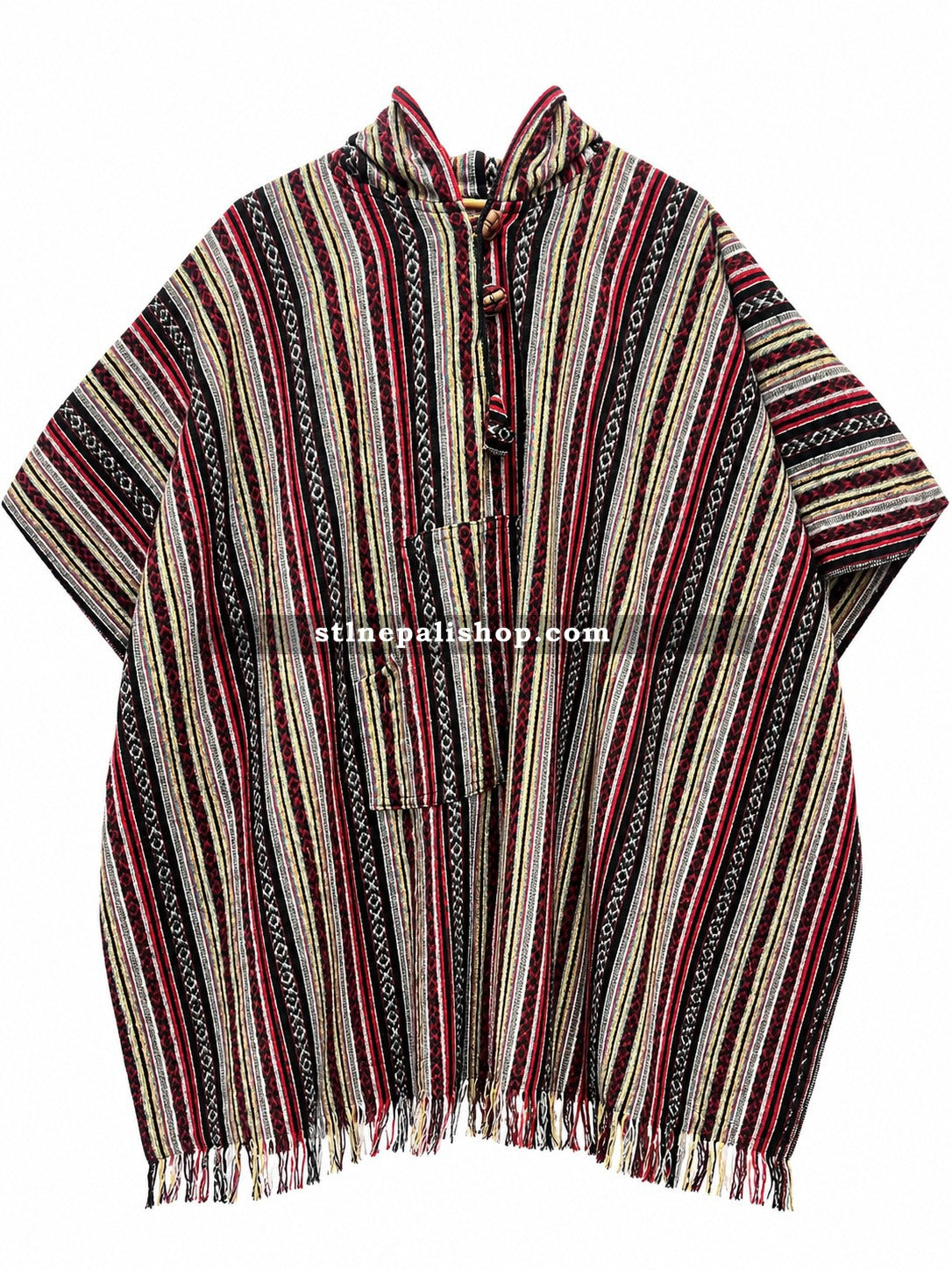 Brush fine Gheri Poncho