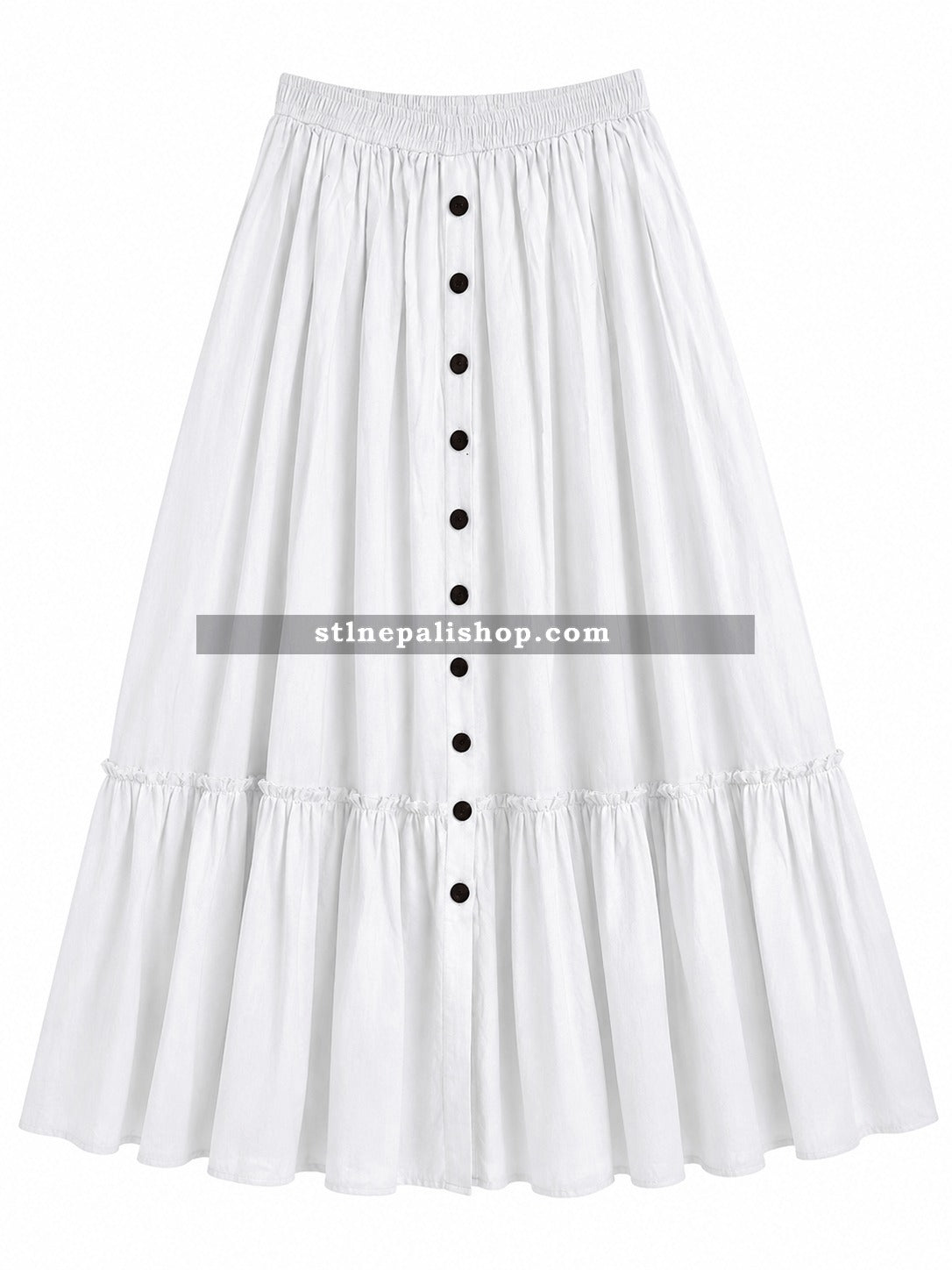Cutton Button Skirt