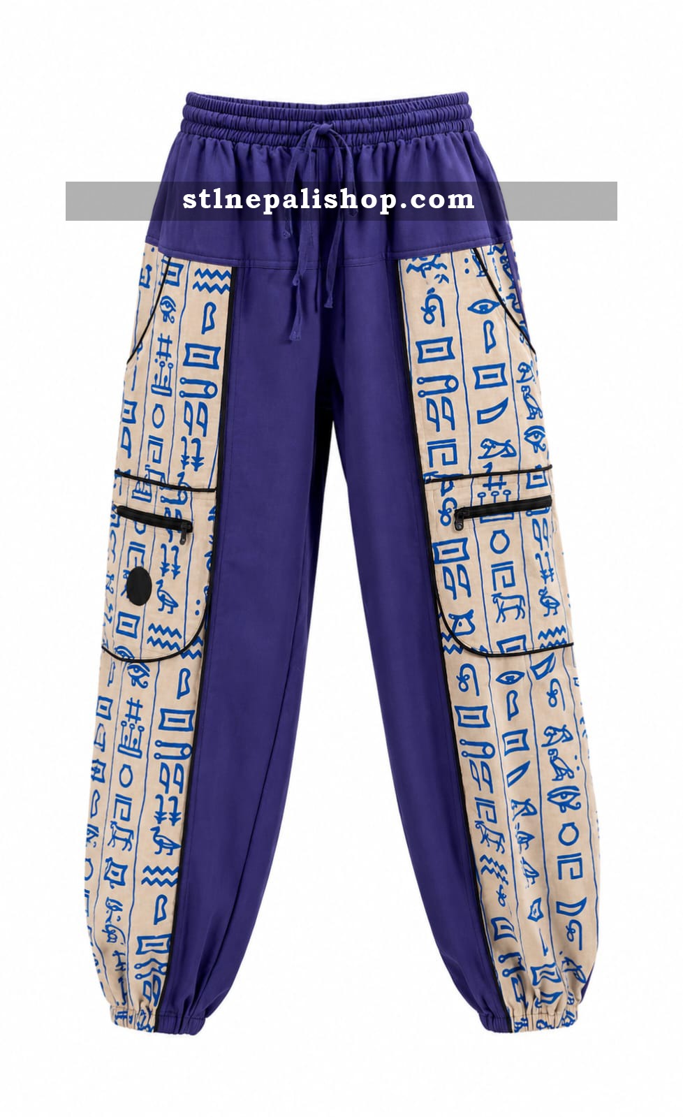 Print Box Packet Trousers - 100% Cotton