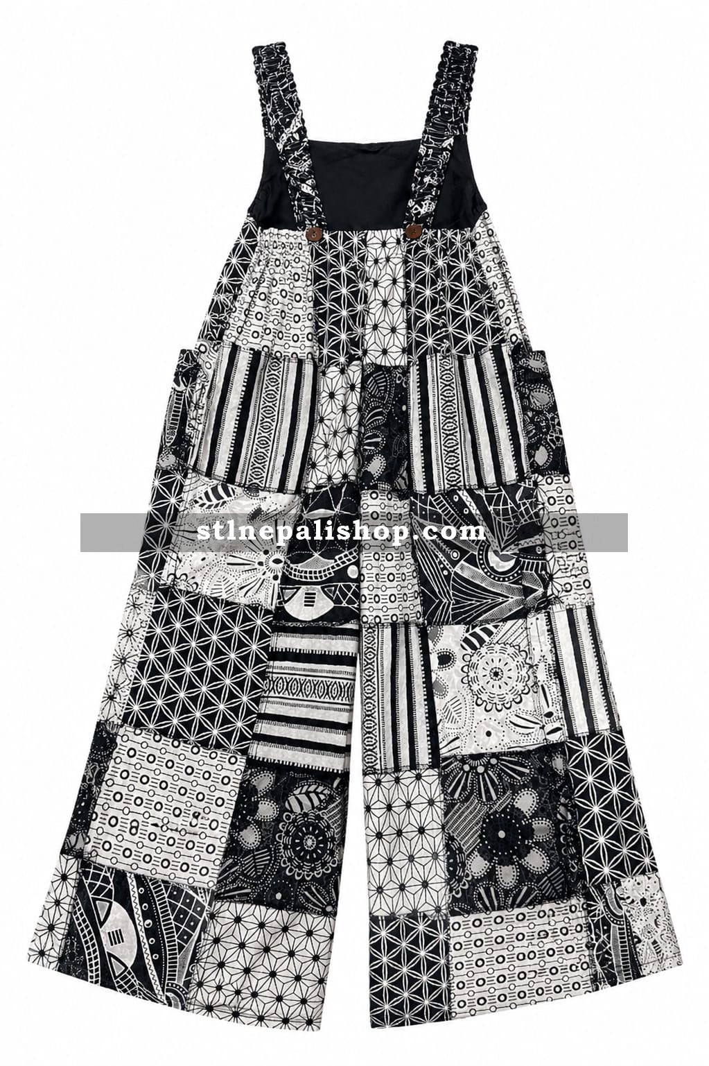 Plazo Dungri Mix Print - Stone Washed