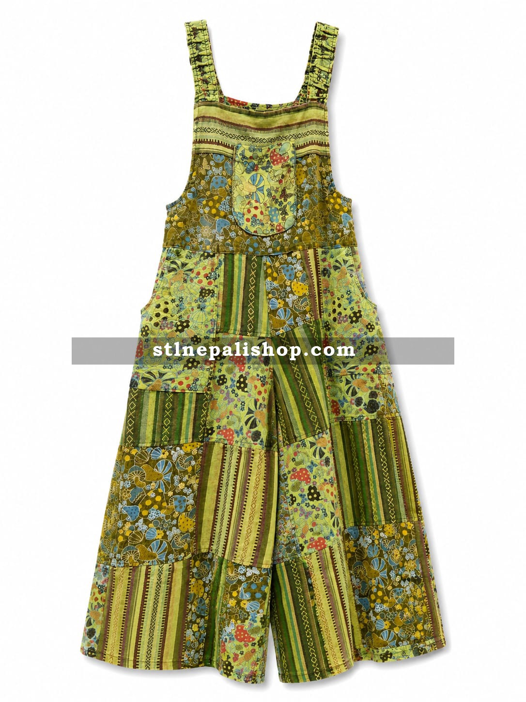 Gheri Mushroom Print Dungri - Stone Washed