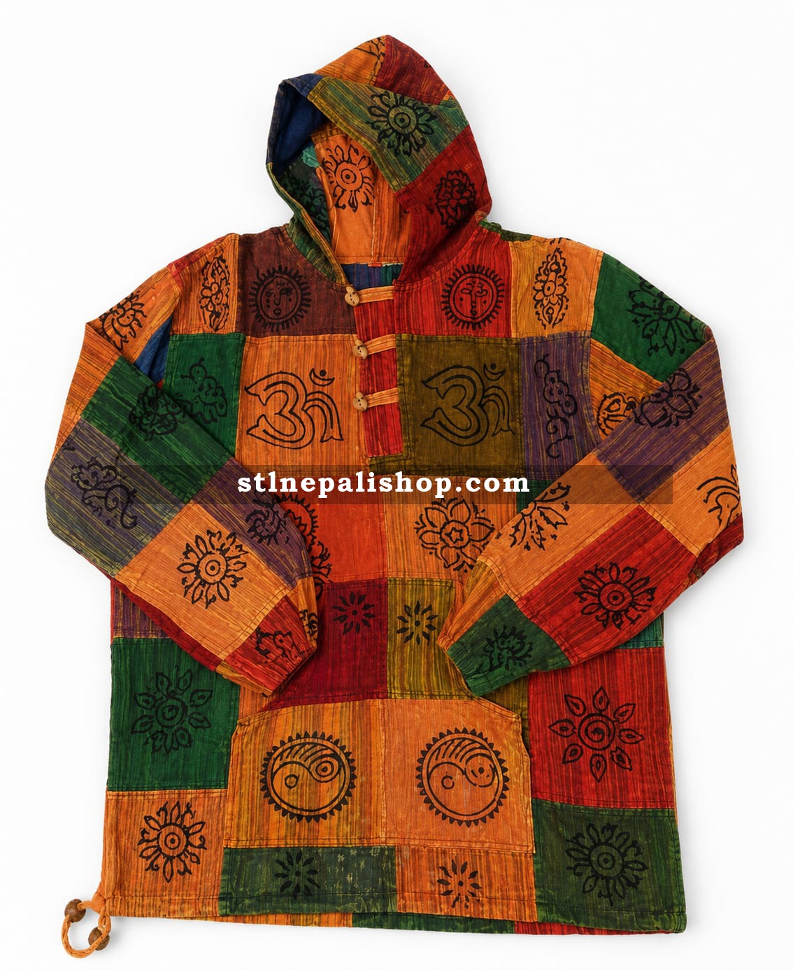 Patch Hoodie - Stone Washed