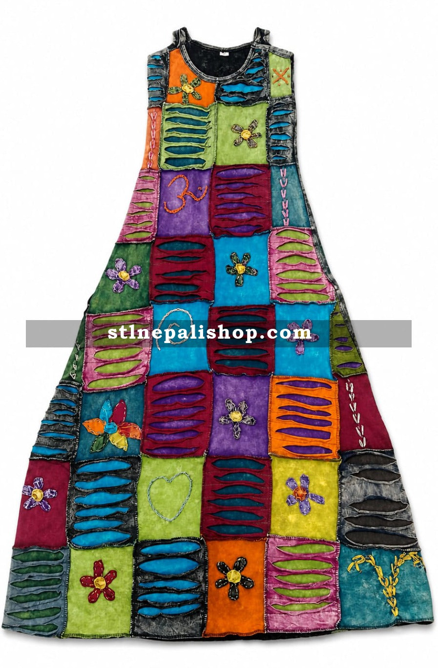 Razer Cut Long Dress - Handwork