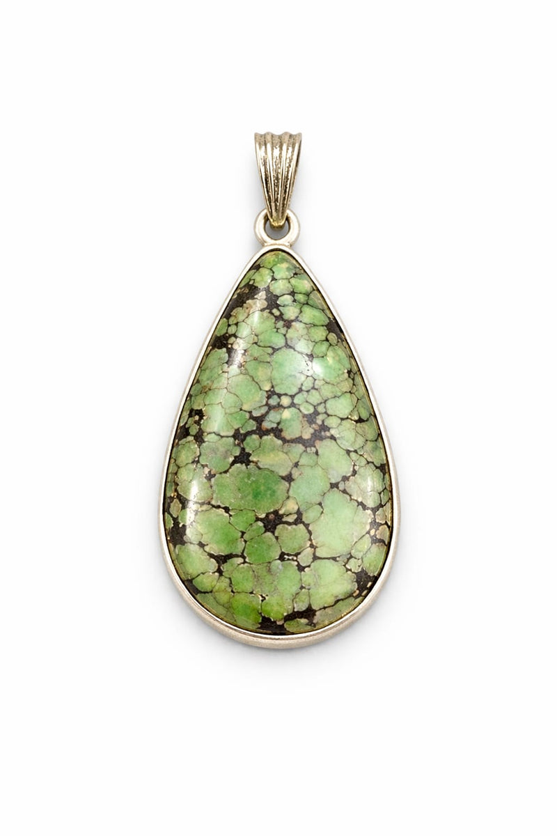 Green teardrop pendant
