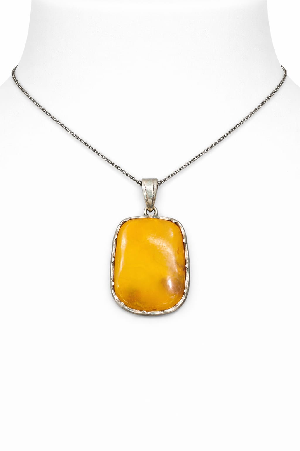 Rectangle stone pendant
