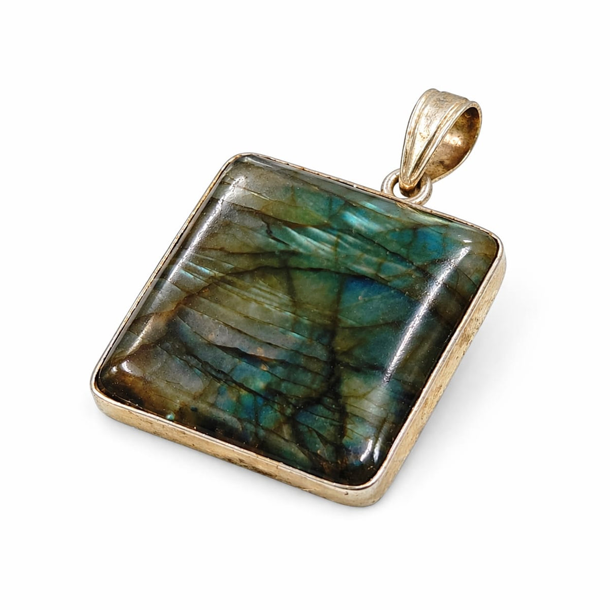 Rectangle stone pendant