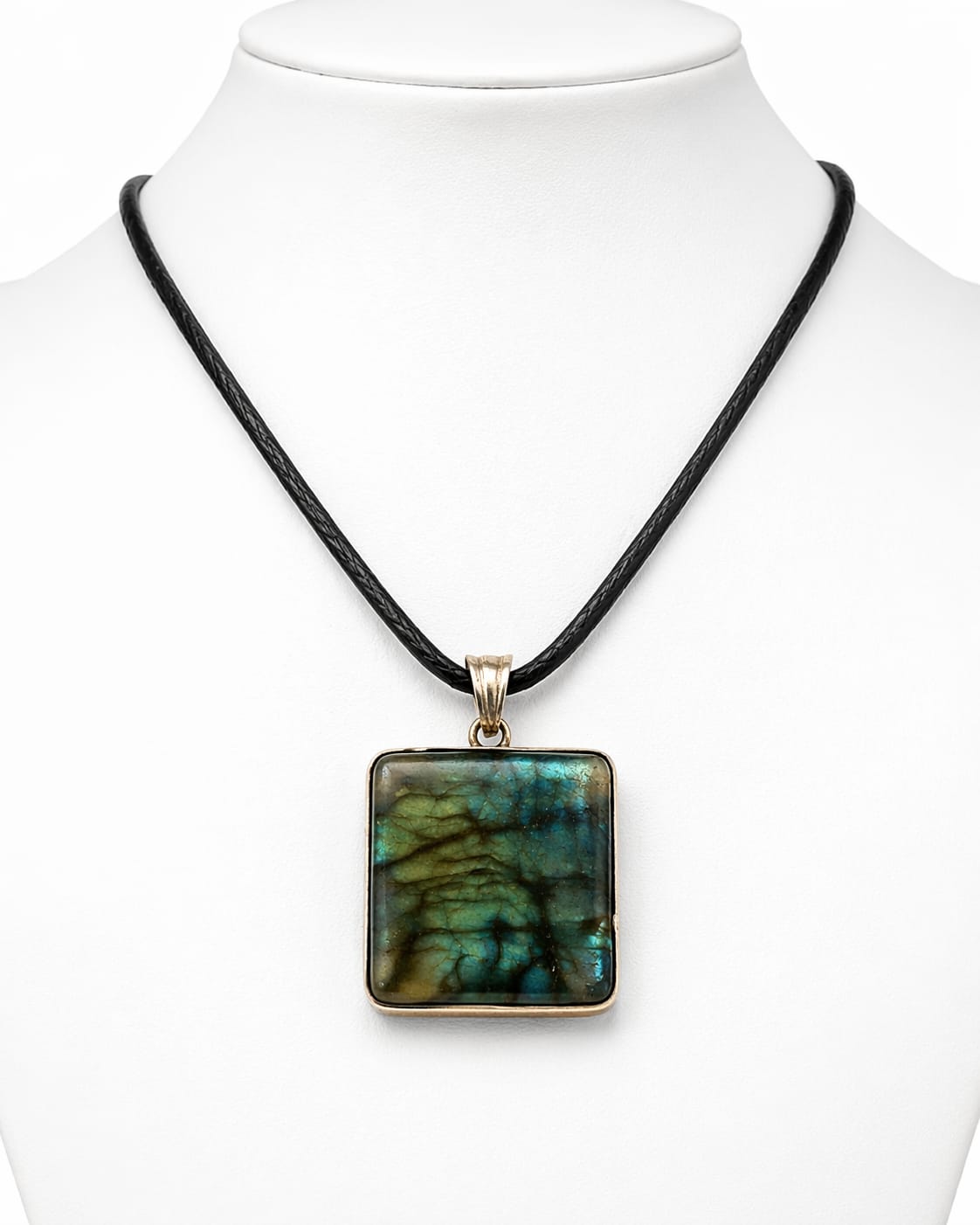 Rectangle stone pendant